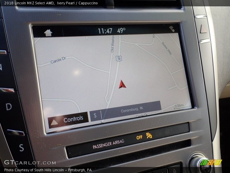 Ivory Pearl / Cappuccino 2018 Lincoln MKZ Select AWD