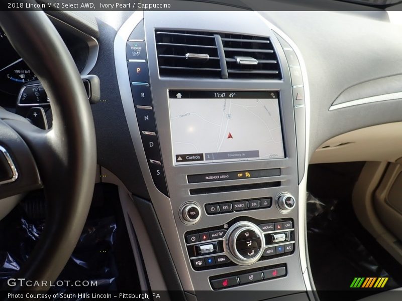 Ivory Pearl / Cappuccino 2018 Lincoln MKZ Select AWD