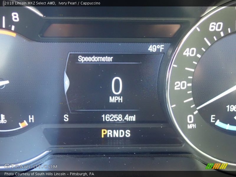 Ivory Pearl / Cappuccino 2018 Lincoln MKZ Select AWD