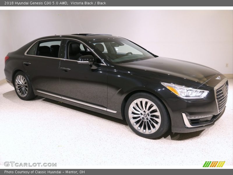 Victoria Black / Black 2018 Hyundai Genesis G90 5.0 AWD