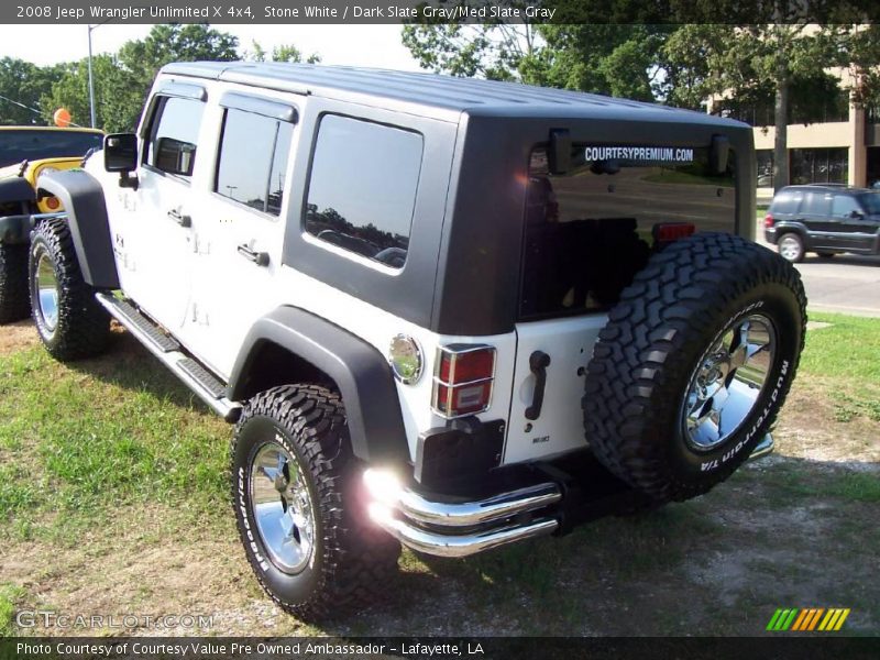 Stone White / Dark Slate Gray/Med Slate Gray 2008 Jeep Wrangler Unlimited X 4x4