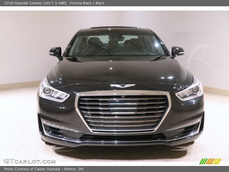 Victoria Black / Black 2018 Hyundai Genesis G90 5.0 AWD