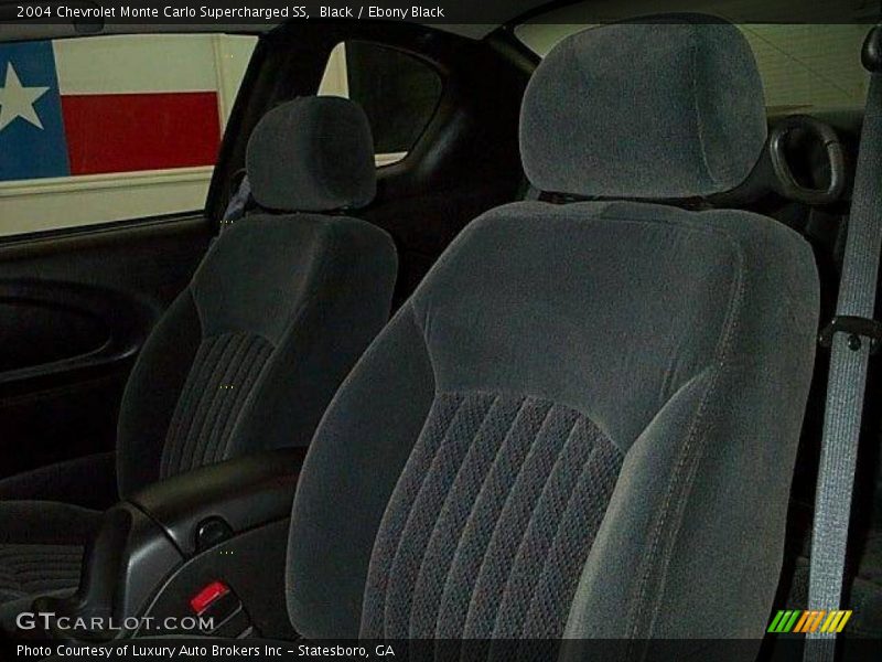 Black / Ebony Black 2004 Chevrolet Monte Carlo Supercharged SS