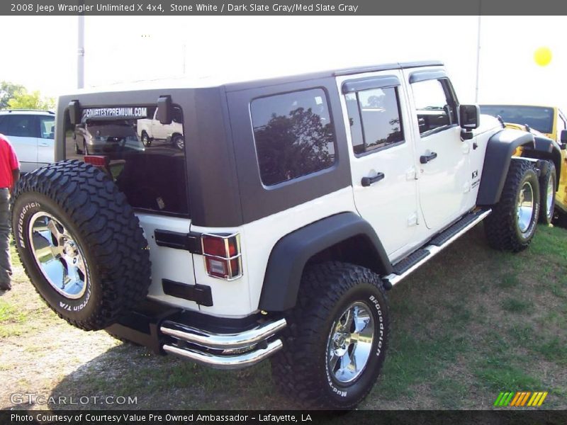 Stone White / Dark Slate Gray/Med Slate Gray 2008 Jeep Wrangler Unlimited X 4x4
