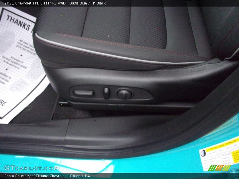 Oasis Blue / Jet Black 2021 Chevrolet TrailBlazer RS AWD