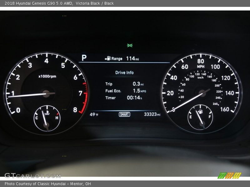 Victoria Black / Black 2018 Hyundai Genesis G90 5.0 AWD