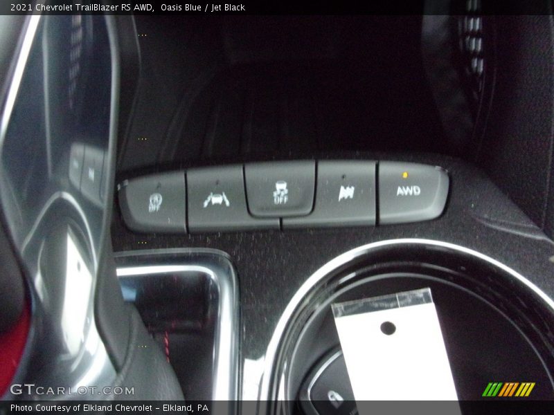 Oasis Blue / Jet Black 2021 Chevrolet TrailBlazer RS AWD