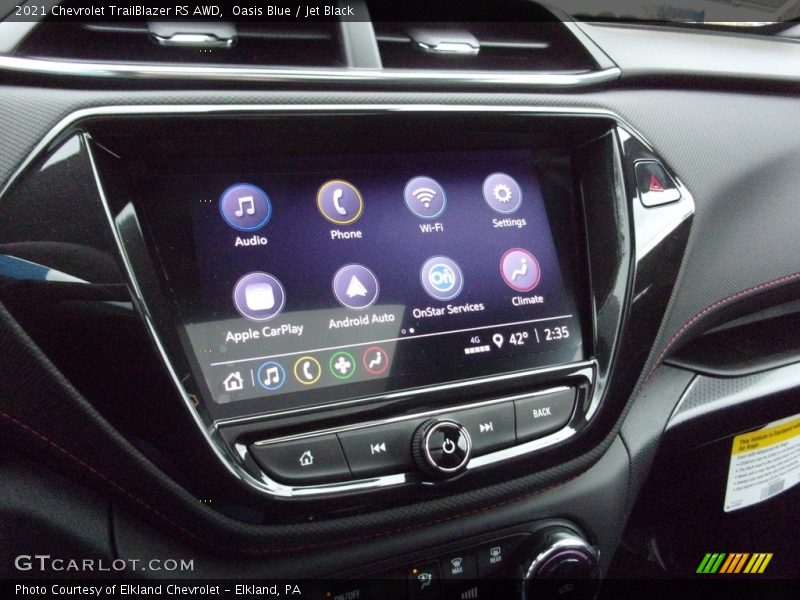 Oasis Blue / Jet Black 2021 Chevrolet TrailBlazer RS AWD