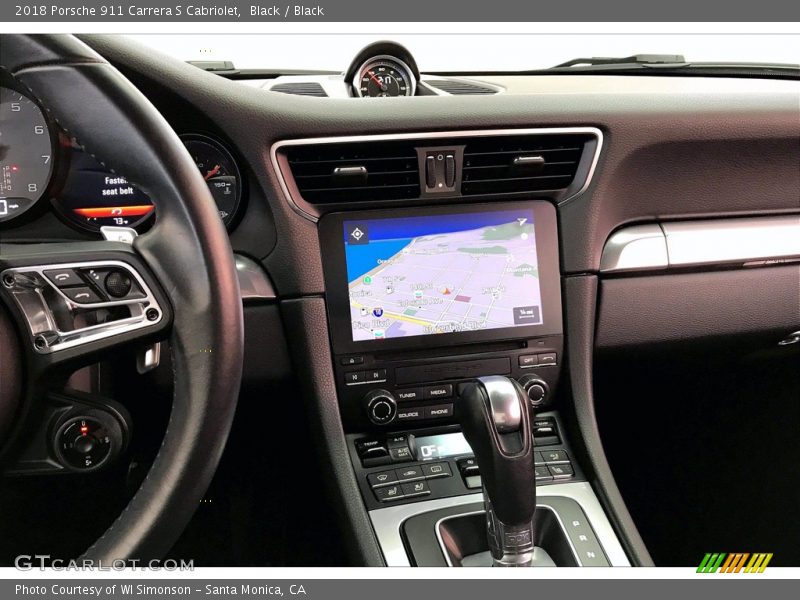 Black / Black 2018 Porsche 911 Carrera S Cabriolet