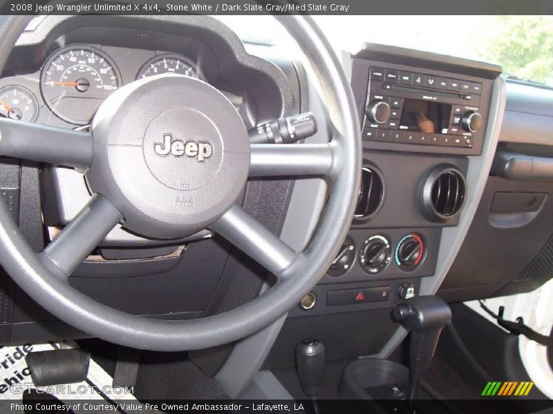 Stone White / Dark Slate Gray/Med Slate Gray 2008 Jeep Wrangler Unlimited X 4x4