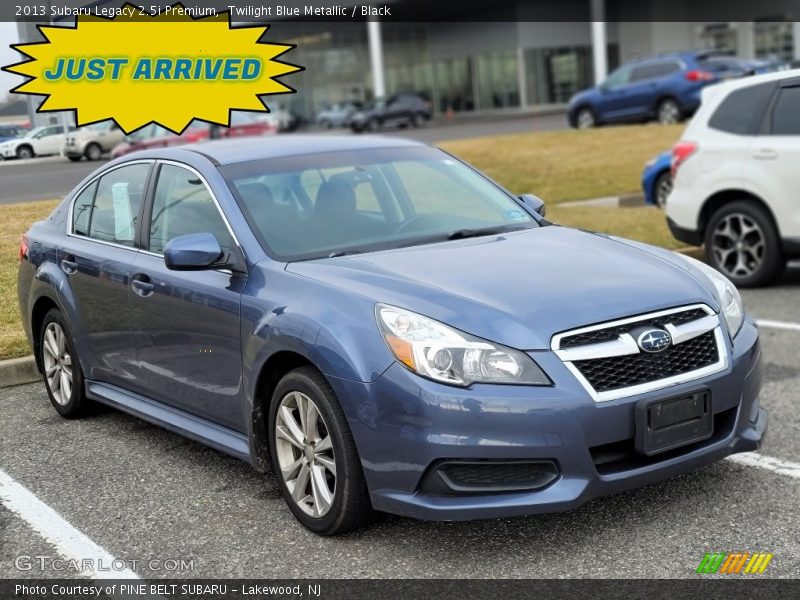 Twilight Blue Metallic / Black 2013 Subaru Legacy 2.5i Premium