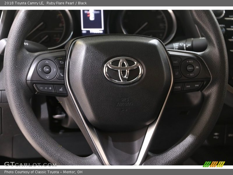 Ruby Flare Pearl / Black 2018 Toyota Camry LE