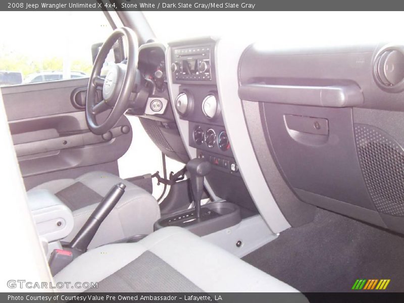 Stone White / Dark Slate Gray/Med Slate Gray 2008 Jeep Wrangler Unlimited X 4x4