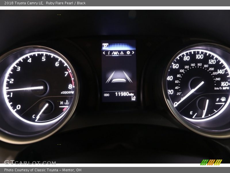 Ruby Flare Pearl / Black 2018 Toyota Camry LE