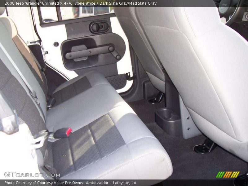 Stone White / Dark Slate Gray/Med Slate Gray 2008 Jeep Wrangler Unlimited X 4x4
