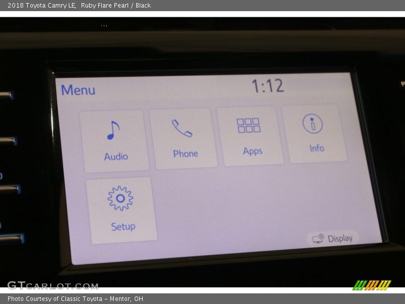Ruby Flare Pearl / Black 2018 Toyota Camry LE