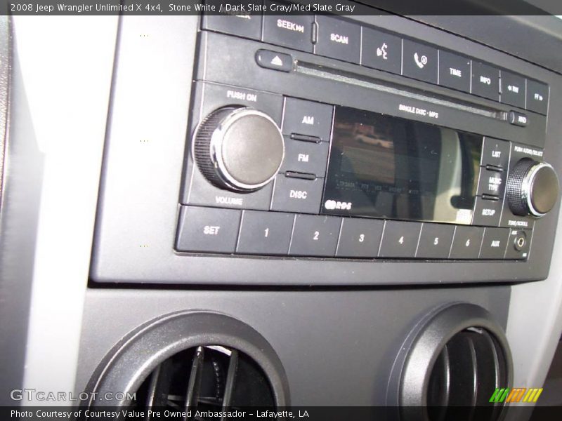 Stone White / Dark Slate Gray/Med Slate Gray 2008 Jeep Wrangler Unlimited X 4x4