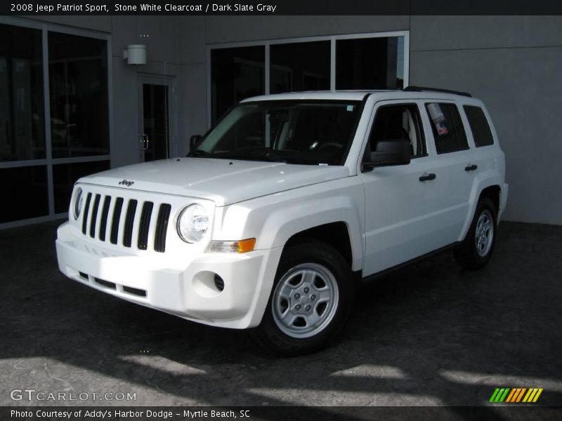 Stone White Clearcoat / Dark Slate Gray 2008 Jeep Patriot Sport