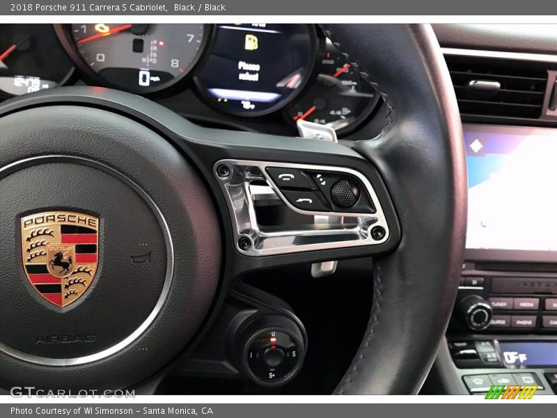  2018 911 Carrera S Cabriolet Steering Wheel