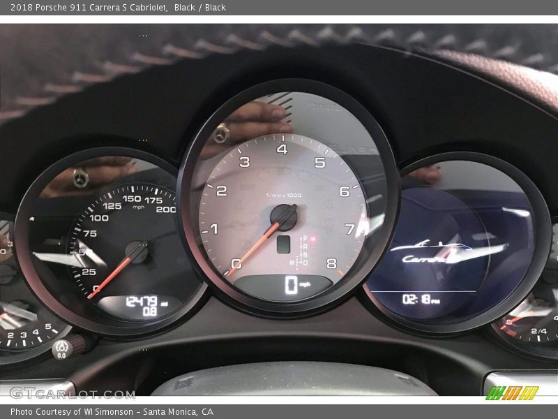  2018 911 Carrera S Cabriolet Carrera S Cabriolet Gauges