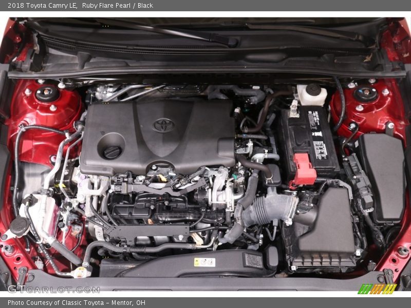 Ruby Flare Pearl / Black 2018 Toyota Camry LE