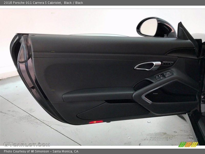 Black / Black 2018 Porsche 911 Carrera S Cabriolet