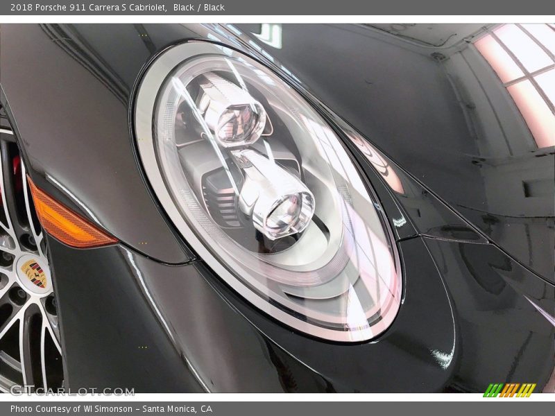 Black / Black 2018 Porsche 911 Carrera S Cabriolet