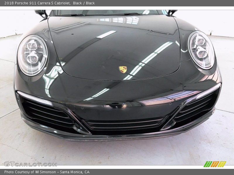 Black / Black 2018 Porsche 911 Carrera S Cabriolet