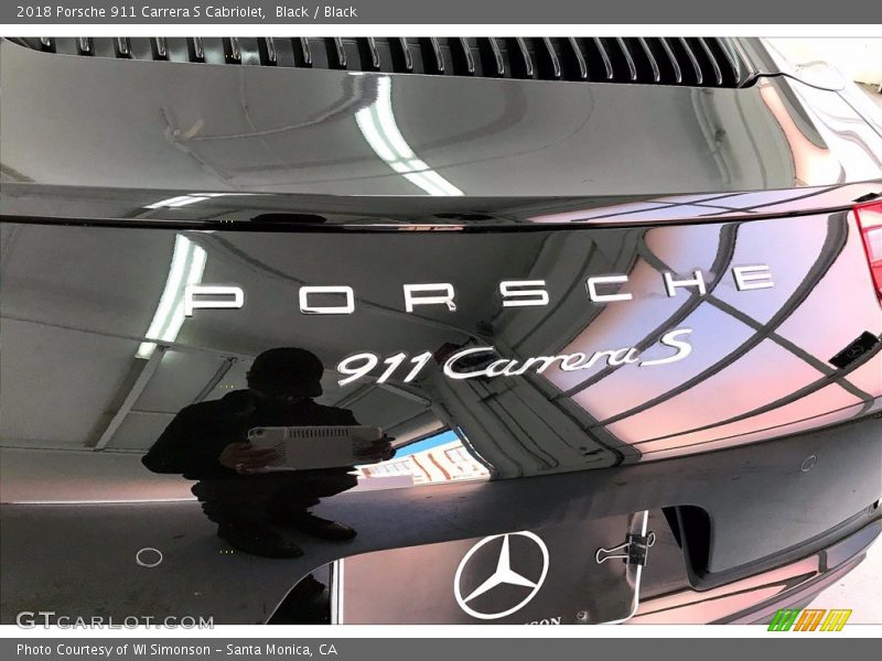 Black / Black 2018 Porsche 911 Carrera S Cabriolet