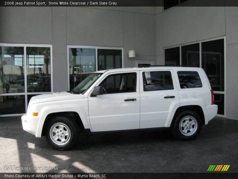 Stone White Clearcoat / Dark Slate Gray 2008 Jeep Patriot Sport