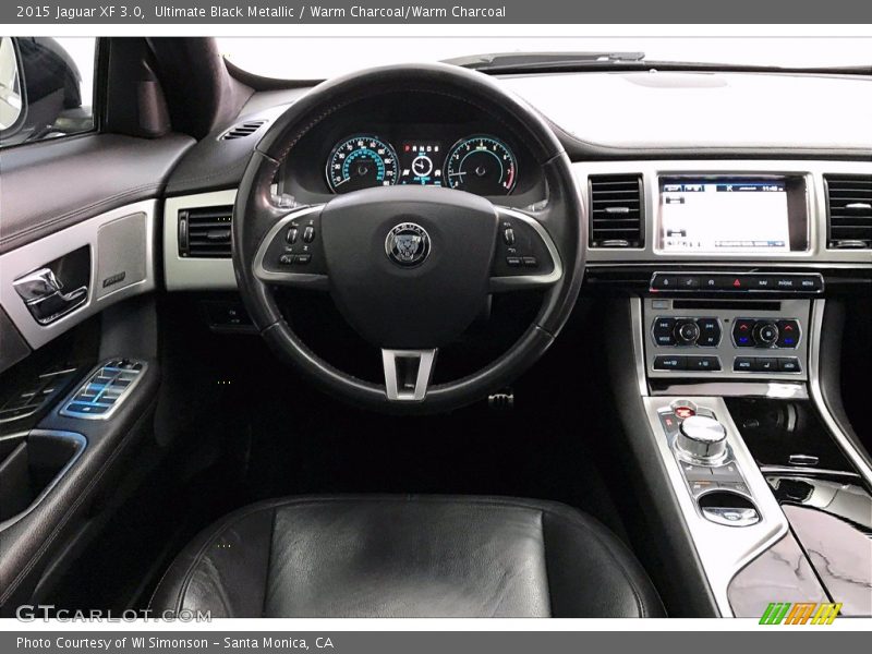 Ultimate Black Metallic / Warm Charcoal/Warm Charcoal 2015 Jaguar XF 3.0
