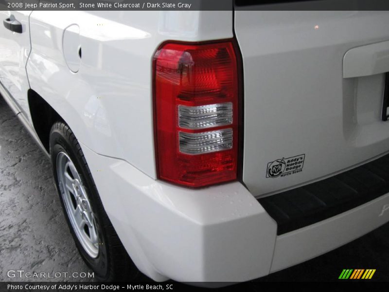 Stone White Clearcoat / Dark Slate Gray 2008 Jeep Patriot Sport