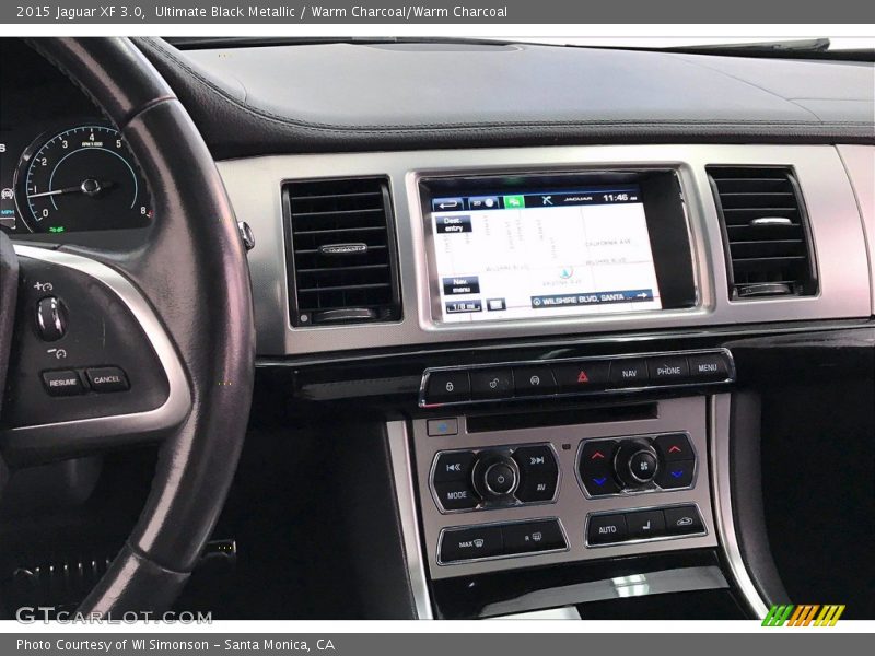 Ultimate Black Metallic / Warm Charcoal/Warm Charcoal 2015 Jaguar XF 3.0