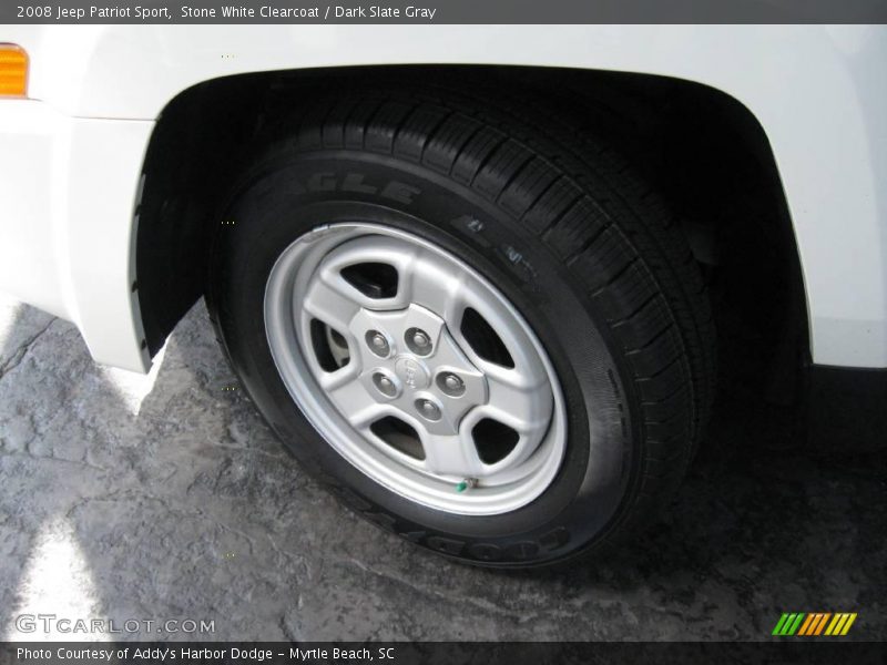 Stone White Clearcoat / Dark Slate Gray 2008 Jeep Patriot Sport