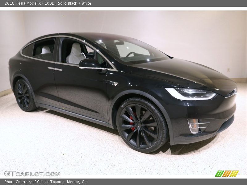 Front 3/4 View of 2018 Model X P100D
