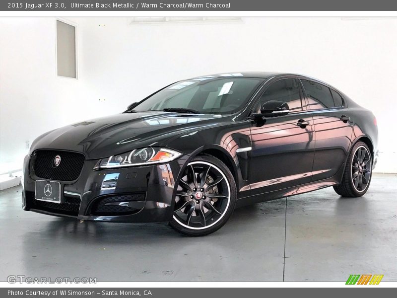 Ultimate Black Metallic / Warm Charcoal/Warm Charcoal 2015 Jaguar XF 3.0