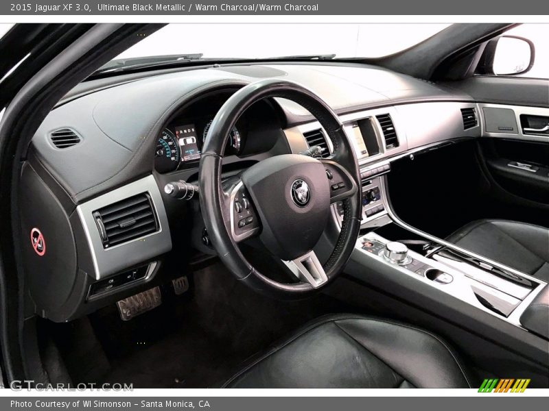 Ultimate Black Metallic / Warm Charcoal/Warm Charcoal 2015 Jaguar XF 3.0