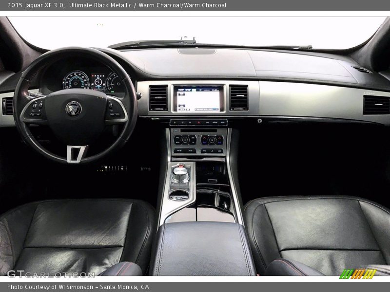 Ultimate Black Metallic / Warm Charcoal/Warm Charcoal 2015 Jaguar XF 3.0