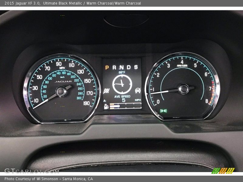 Ultimate Black Metallic / Warm Charcoal/Warm Charcoal 2015 Jaguar XF 3.0