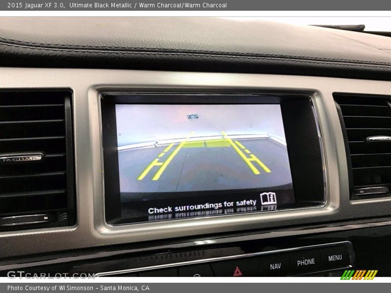Ultimate Black Metallic / Warm Charcoal/Warm Charcoal 2015 Jaguar XF 3.0