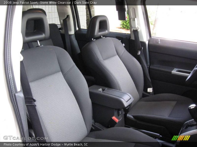 Stone White Clearcoat / Dark Slate Gray 2008 Jeep Patriot Sport