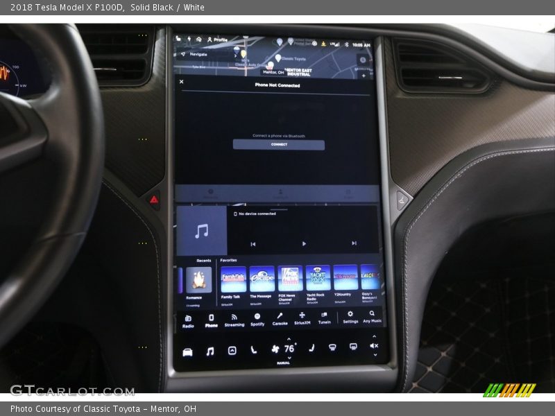 Solid Black / White 2018 Tesla Model X P100D