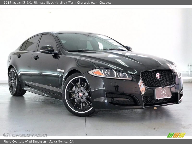 Ultimate Black Metallic / Warm Charcoal/Warm Charcoal 2015 Jaguar XF 3.0