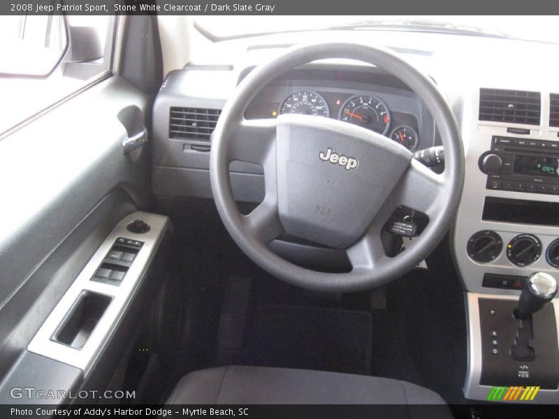 Stone White Clearcoat / Dark Slate Gray 2008 Jeep Patriot Sport