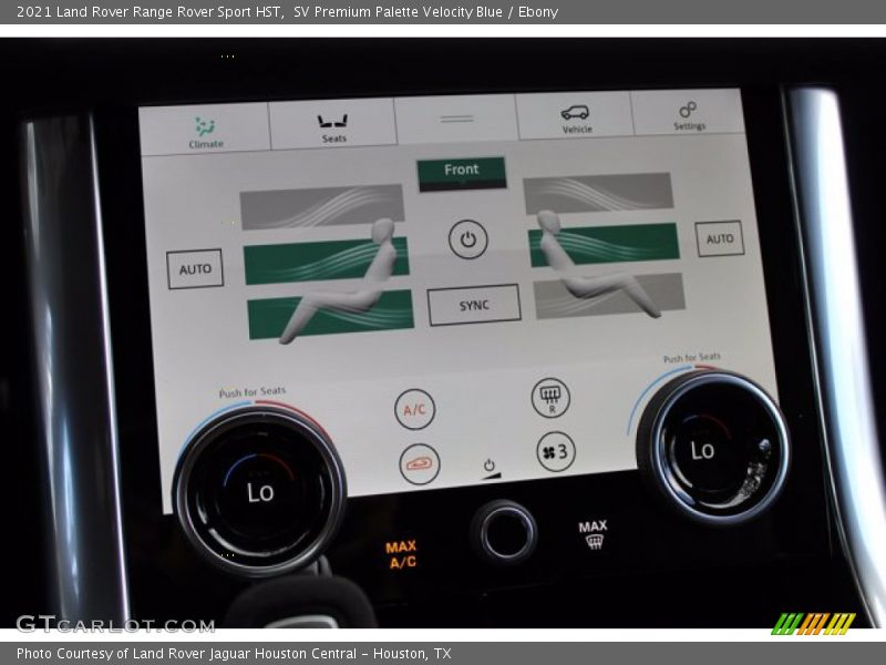 Controls of 2021 Range Rover Sport HST