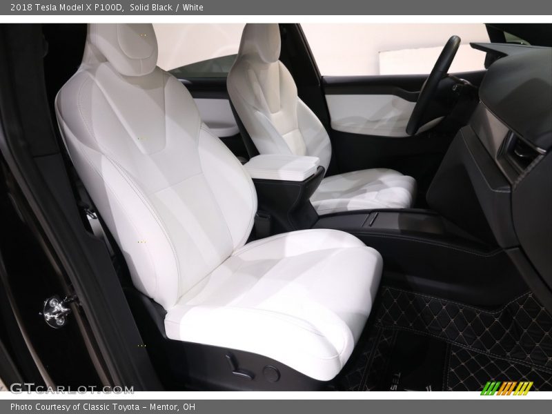 Solid Black / White 2018 Tesla Model X P100D