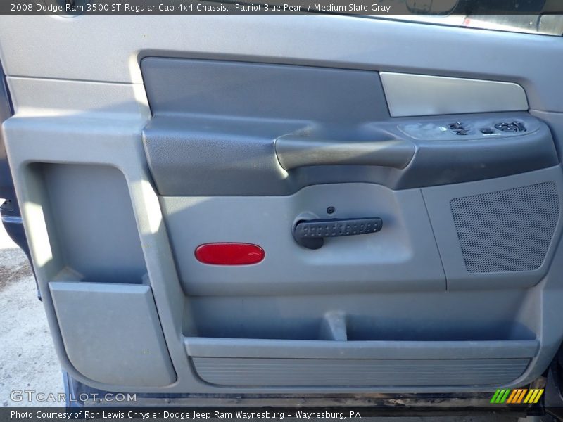 Patriot Blue Pearl / Medium Slate Gray 2008 Dodge Ram 3500 ST Regular Cab 4x4 Chassis