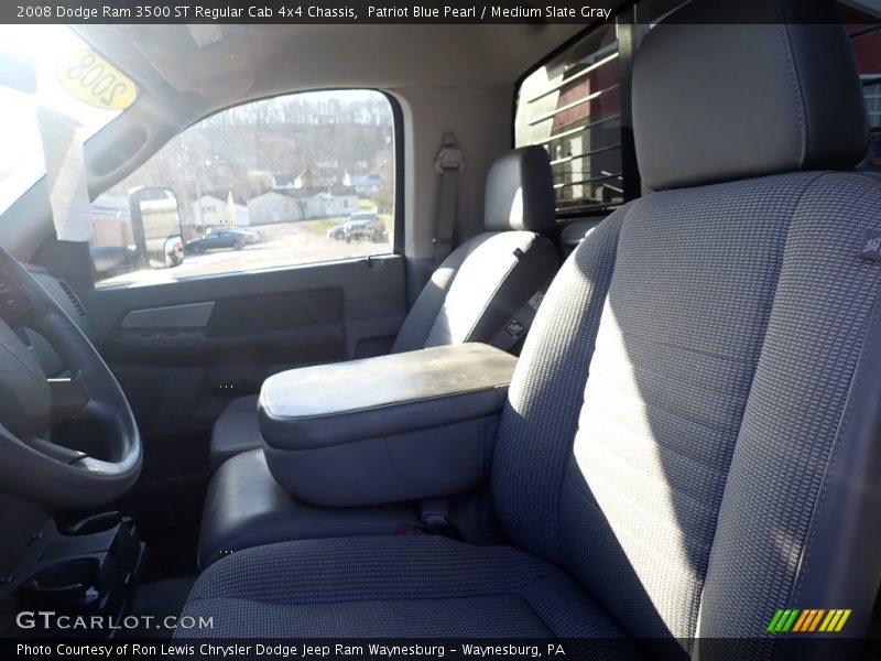 Patriot Blue Pearl / Medium Slate Gray 2008 Dodge Ram 3500 ST Regular Cab 4x4 Chassis