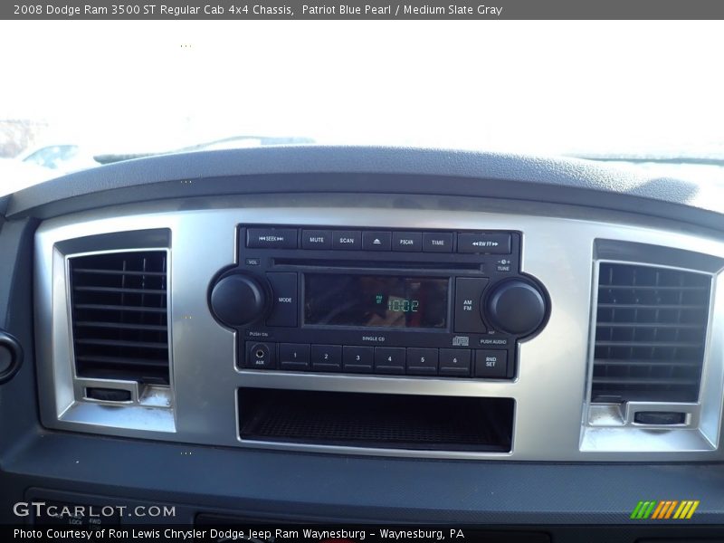 Patriot Blue Pearl / Medium Slate Gray 2008 Dodge Ram 3500 ST Regular Cab 4x4 Chassis
