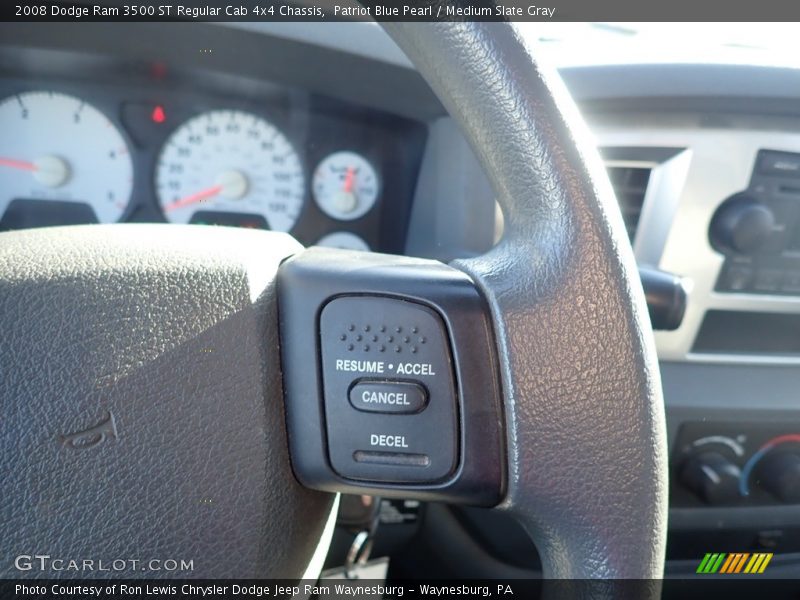 Patriot Blue Pearl / Medium Slate Gray 2008 Dodge Ram 3500 ST Regular Cab 4x4 Chassis